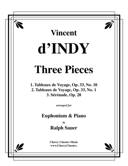 Three Pieces for Euphonium and Piano