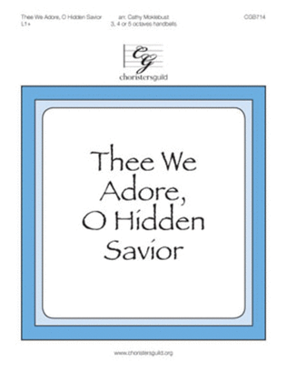 Book cover for Thee We Adore, O Hidden Savior