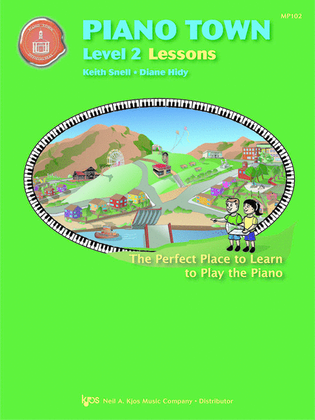 Book cover for Piano Town, Lessons - Level 2