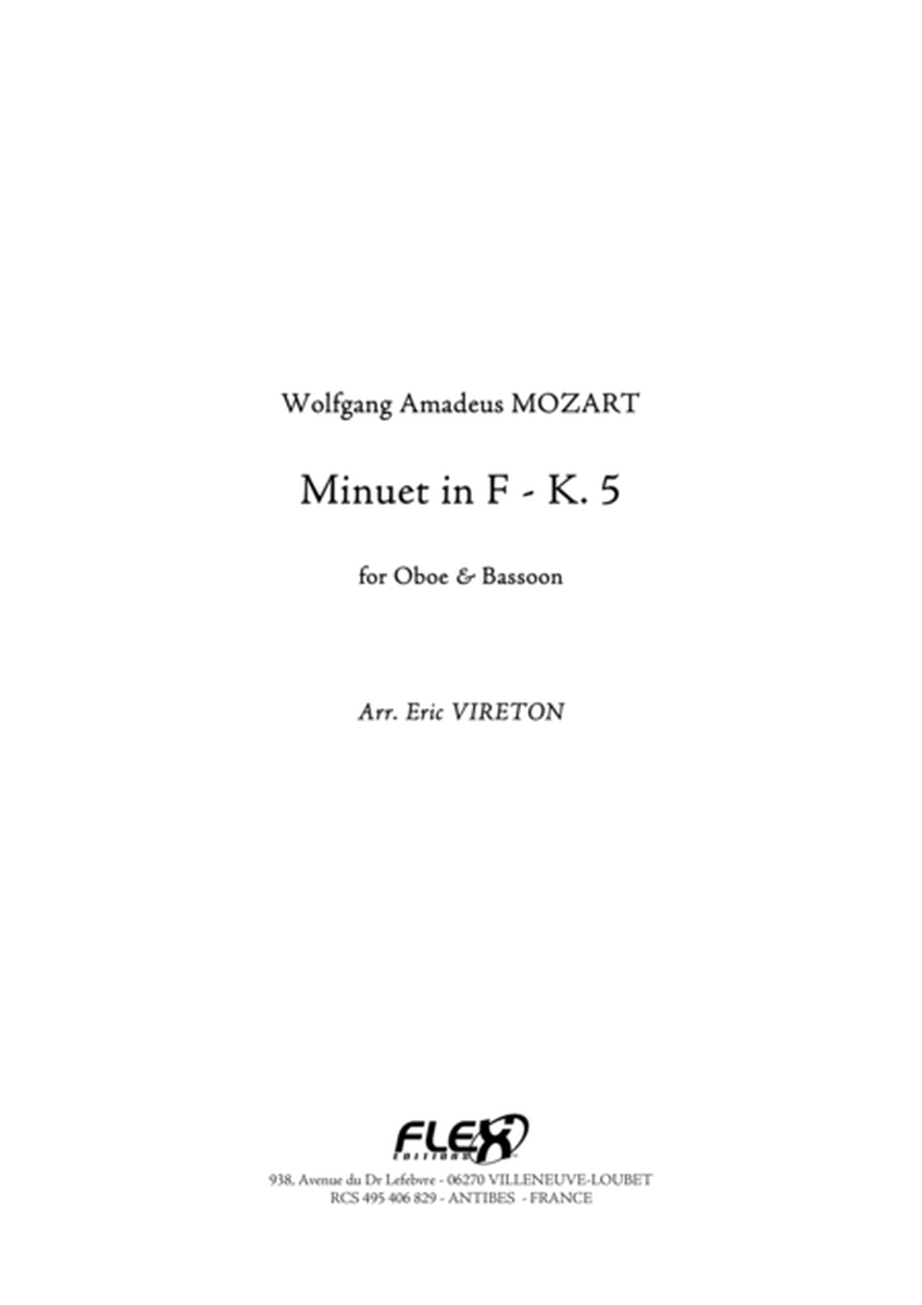 Minuet in F - K. 5 image number null