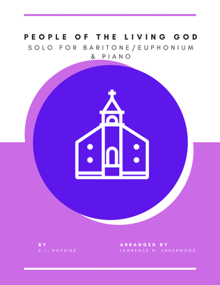 Book cover for People of the Living God for Baritone/Euphonium