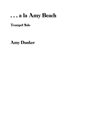 Book cover for . . . a la Amy Beach