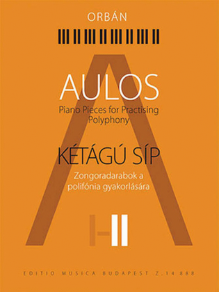 Book cover for Aulos 2 – Piano Pieces for Practicing Polyphony