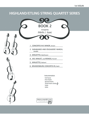 Book cover for Highland/Etling String Quartet Series: Set 2: 1st Violin