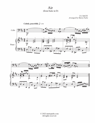 Book cover for Air (Cello-Piano)