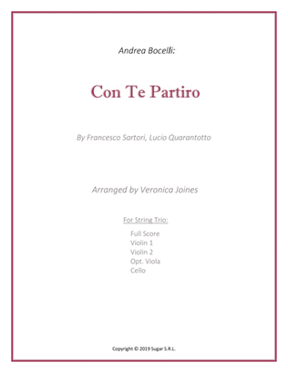Book cover for Con Te Partiro (time To Say Goodbye)