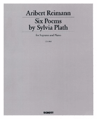 Book cover for Poems By Sylvia Plath 6 Sop/pf