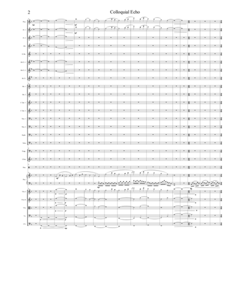 Op. 4 - Colloquial Echo for Full Orchestra image number null