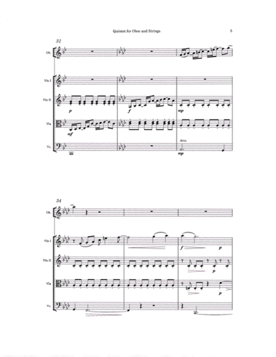 Quintet for Oboe and String Quartet image number null