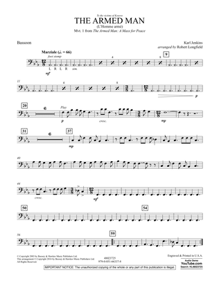 Book cover for The Armed Man (from A Mass for Peace) (arr. Robert Longfield) - Bassoon