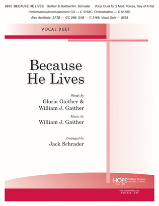 Book cover for Because He Lives