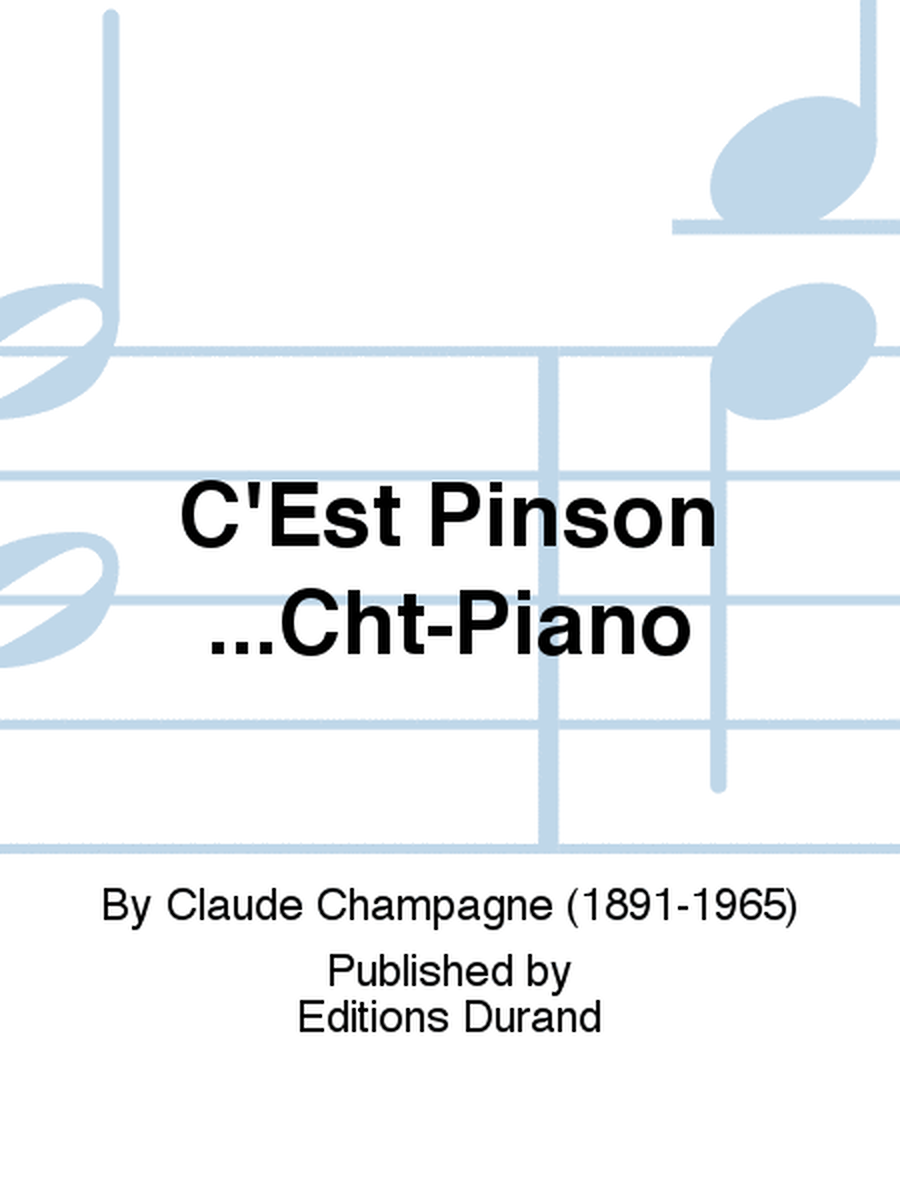 C'Est Pinson...Cht-Piano