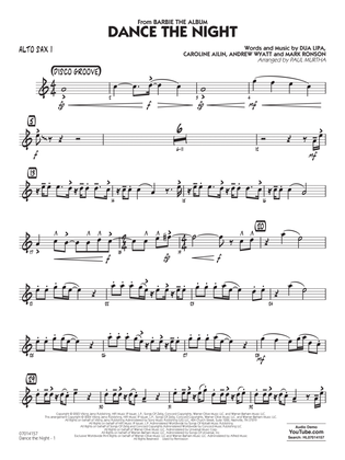 Book cover for Dance The Night (from Barbie) (arr. Murtha) - Alto Sax 1