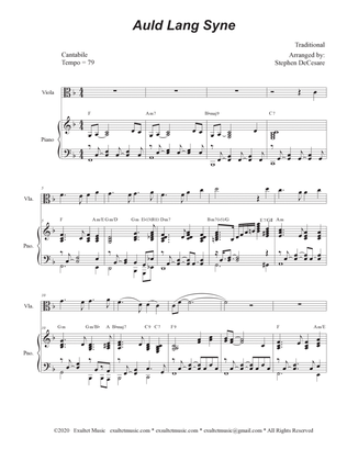 Auld Lang Syne (Viola solo and Piano)