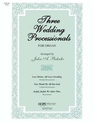 Book cover for Three Wedding Processionals