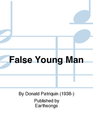 Book cover for false young man