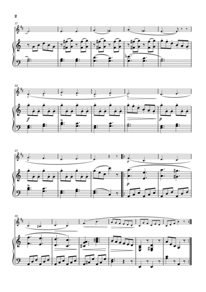 Burgmüller "La chasse" bass Clarinet & piano