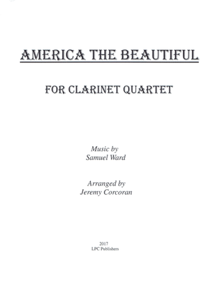 Book cover for America the Beautiful for Clarinet Quartet