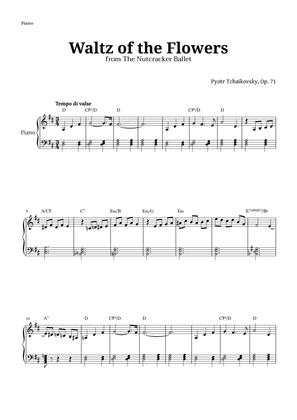 Book cover for Waltz of the Flowers by Tchaikovsky for Intermediate Piano