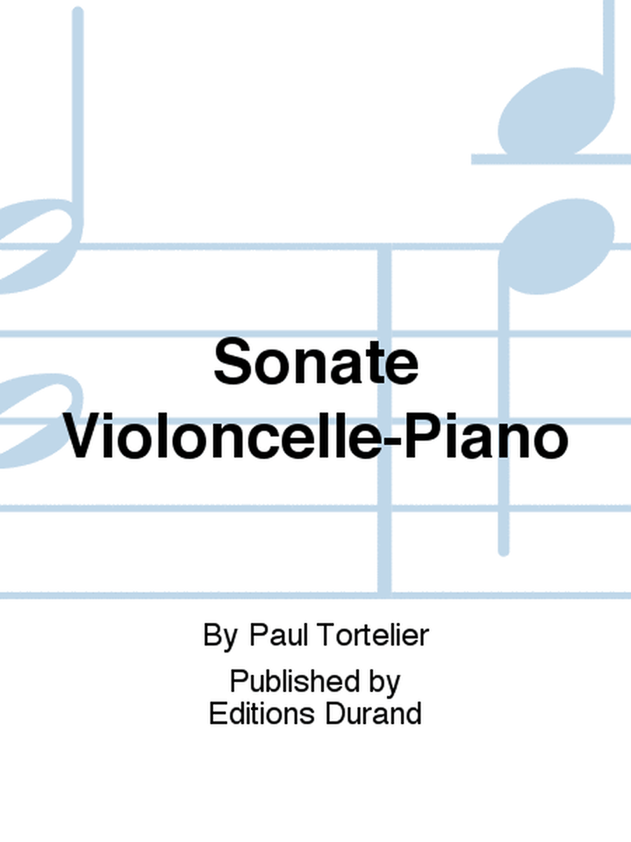 Sonate Violoncelle-Piano