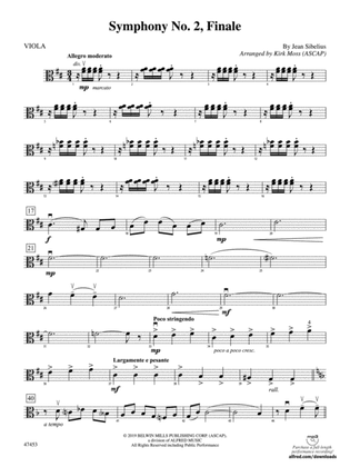 Book cover for Symphony No. 2, Finale: Viola