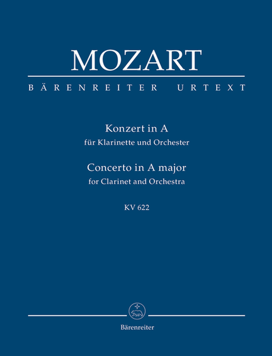 Concerto for Clarinet and Orchestra A major, KV 622