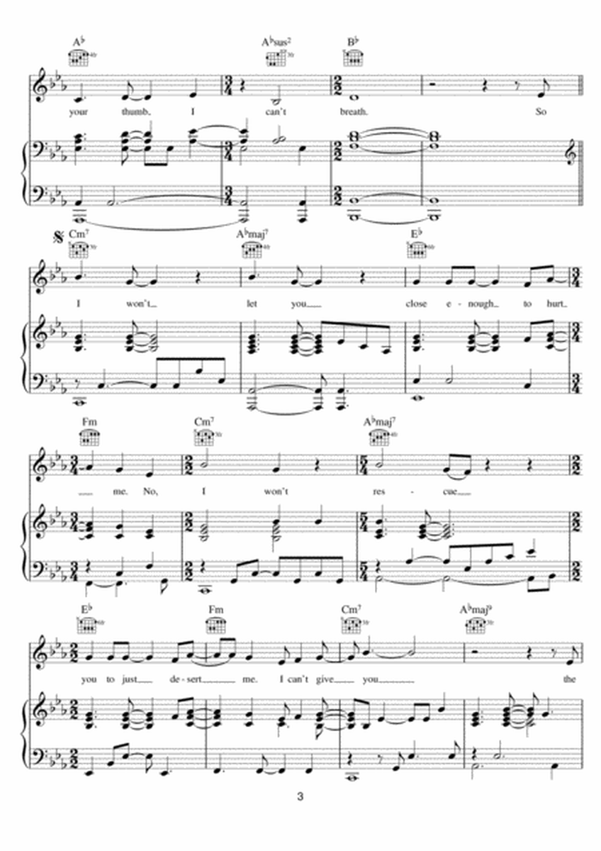 Turning Tables by Adele Piano, Vocal, Guitar - Digital Sheet Music