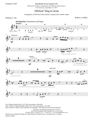 Alleluia! Sing to Jesus (Downloadable Brass Version Parts)