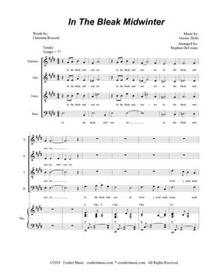 Book cover for In The Bleak Midwinter (SATB)