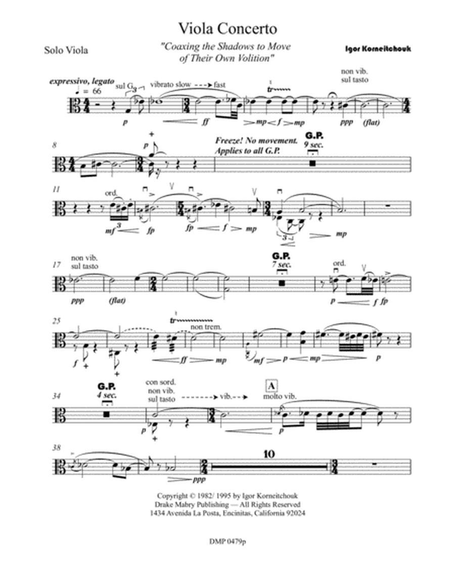Viola Concerto (parts)