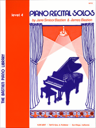 Book cover for Piano Recital Solos, Level 4