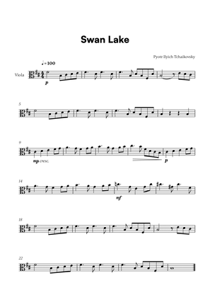 Book cover for Tchaikovsky - Swan Lake Theme (for Viola Solo)