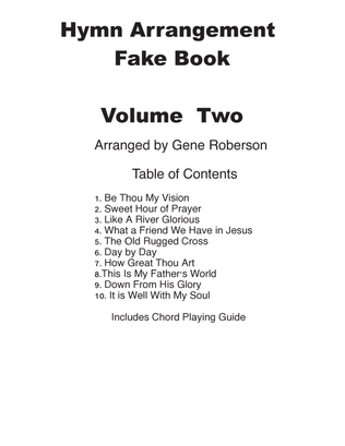 Hymn Arrangement Fake book VOLUME 2