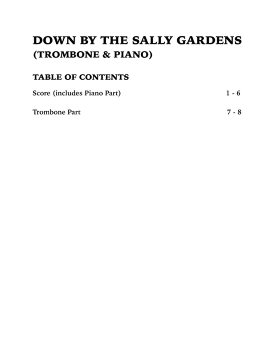 Down By the Sally Gardens (Trombone and Piano) image number null