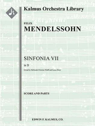 Book cover for Sinfonia No. 7: String Symphony in D minor