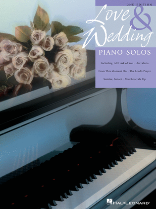 Book cover for Love and Wedding Piano Solos - 2nd Edition