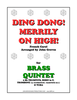 Book cover for Ding Dong! Merrily on High! - Brass Quintet