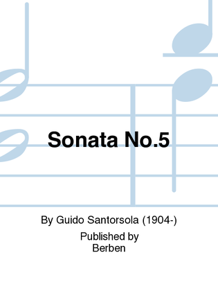 Book cover for Sonata No. 5