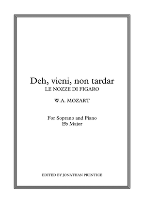Book cover for Deh vieni, non tardar - Le nozze di Figaro (Eb Major)