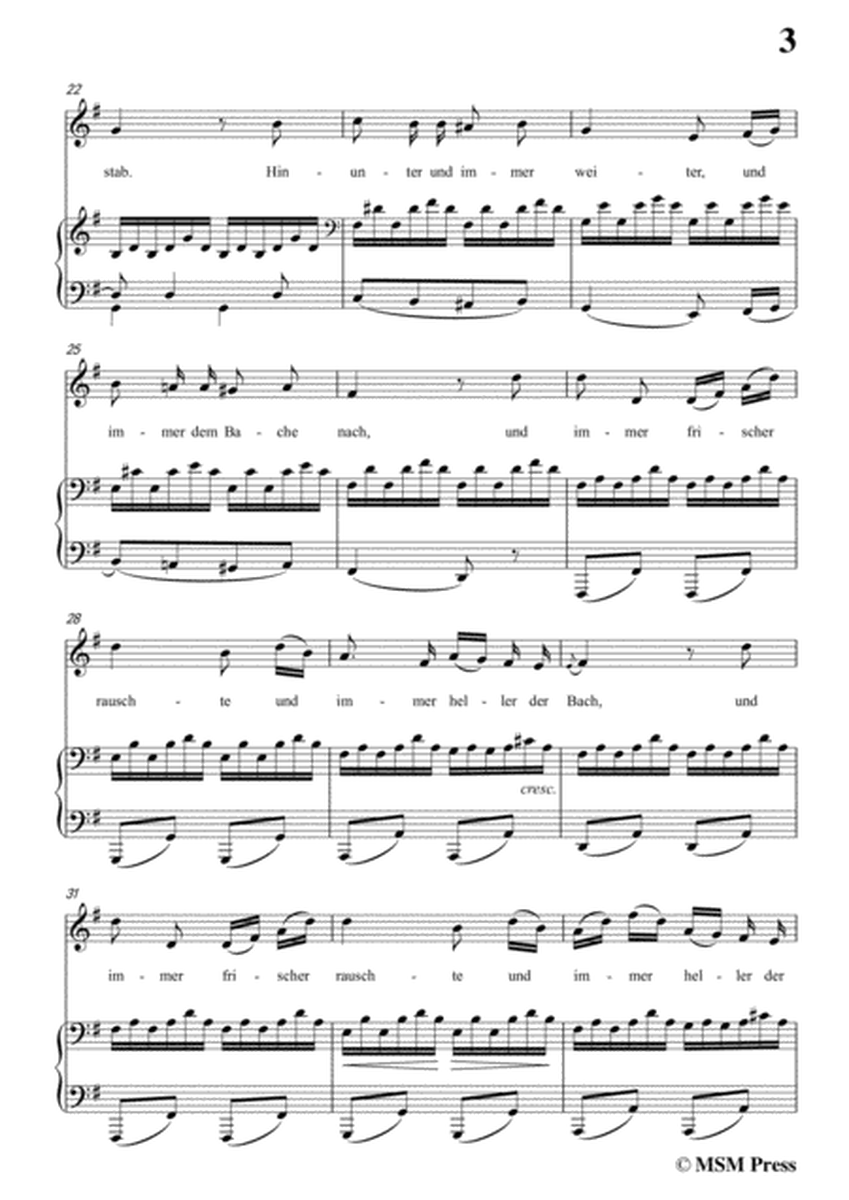 Schubert-Wohin,from 'Die Schöne Müllerin',Op.25 No.2,in G Major,for Voice&Piano image number null