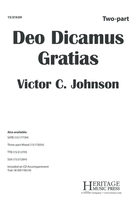 Book cover for Deo Dicamus Gratias