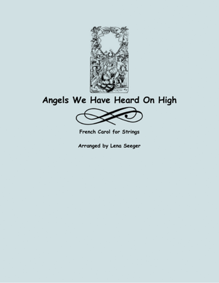 Book cover for Angels We Have Heard on High (two violins and cello)