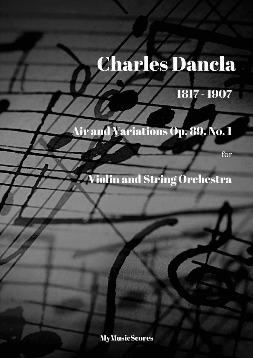 Dancla Air Varie No 1 for Solo Violin and String Orchestra image number null