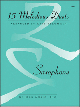 Book cover for 15 Melodious Duets- Saxophone