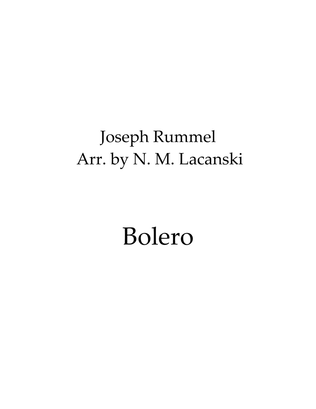 Book cover for Bolero