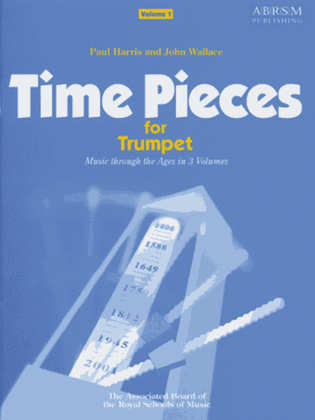 Book cover for Time Pieces for Trumpet, Volume 1