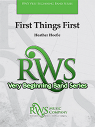 Book cover for First Things First