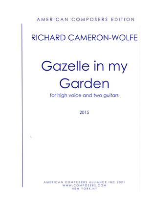 Book cover for [Cameron-Wolfe] Gazelle in My Garden