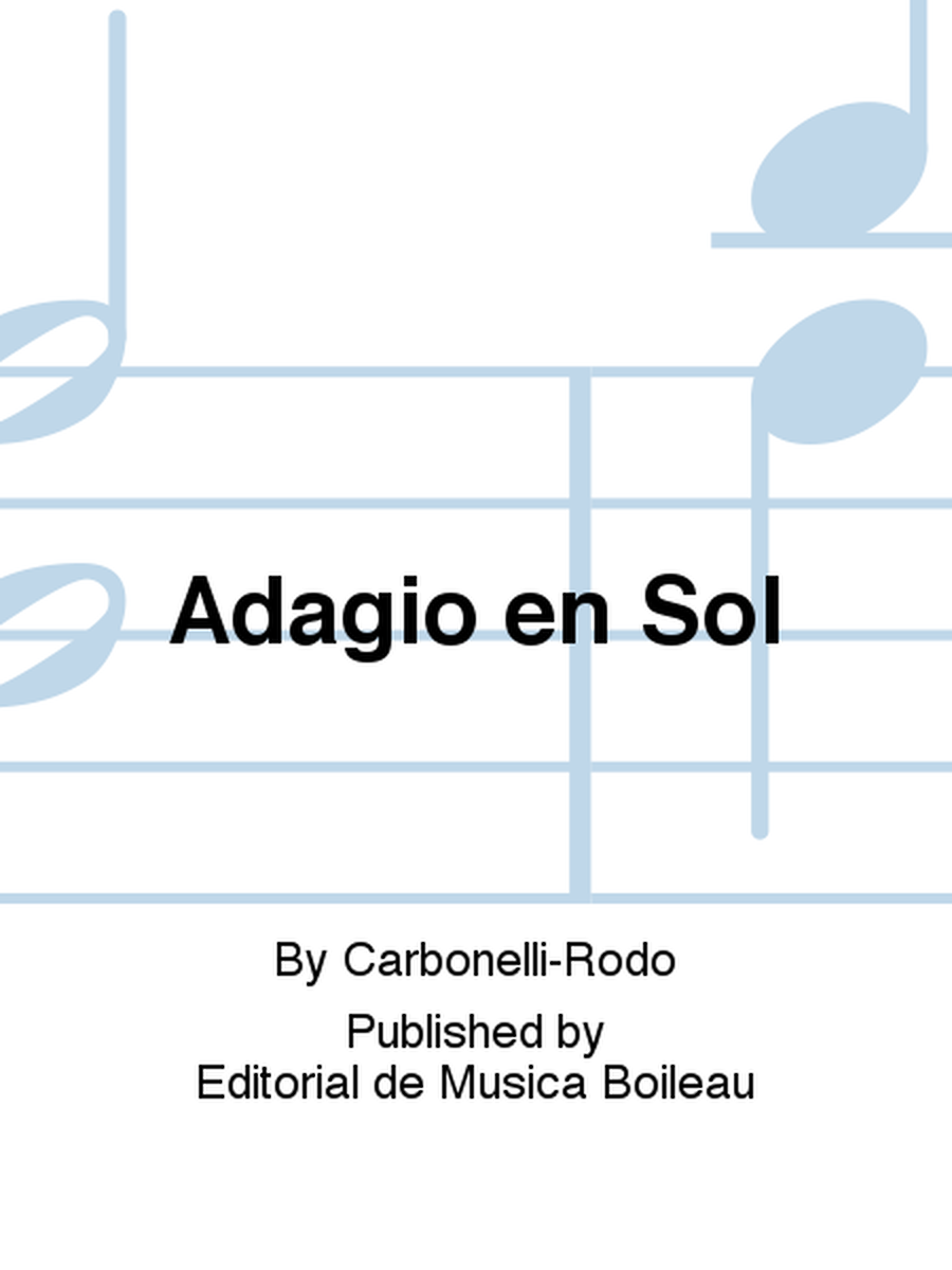 Adagio en Sol