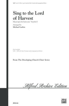 Book cover for Sing to the Lord of Harvest